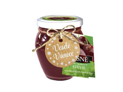 Sklenička se stévií Veselé Vánoce