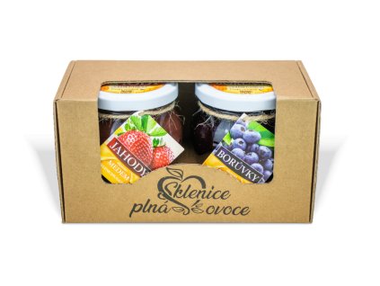 Dárkový balíček 2 džemů slazené medem 420 g