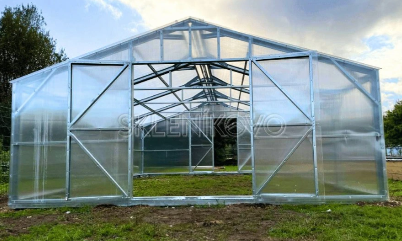 Polykarbonátový skleník domček EDEN-šírka 6 m aj pre náročných
