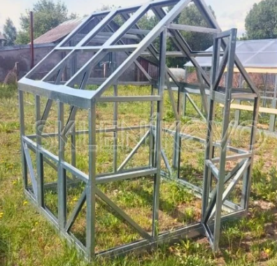Polykarbonátový skleník Mini MICRO 1,85 x 1,85 m - konštrukcia