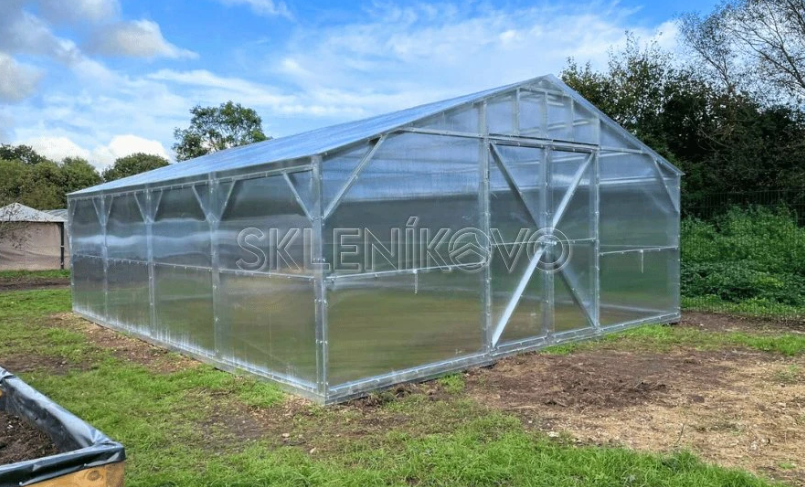 Polykarbonátový skleník domček EDEN-šírka 6m