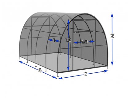 expand szklarnia ogrodowa z poliweglanu (2)x4