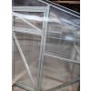 Polykarbonátový skleník k stene šírka 1,5m profil 40x40mm dvere