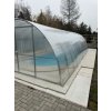 Zastrešenie bazéna MAXIAGRO 4 x 8 m lexan 6mm pohľad zvonku
