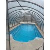 Zastrešenie bazéna MAXIAGRO 4x12m lexan 6mm pohľad zvnútra