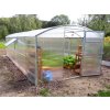 Polykarbonátový skleník GERA PLUS šírka 3m profil 40x20mm v záhrade