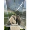 Polykarbonátový skleník TUNEL-COMPACT 2m pohľad dovnútra