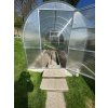 Polykarbonátový skleník TUNEL-COMPACT 2m pohľad spredu