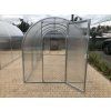 Polykarbonátový skleník TUNEL-COMPACT 2m pohľad spredu