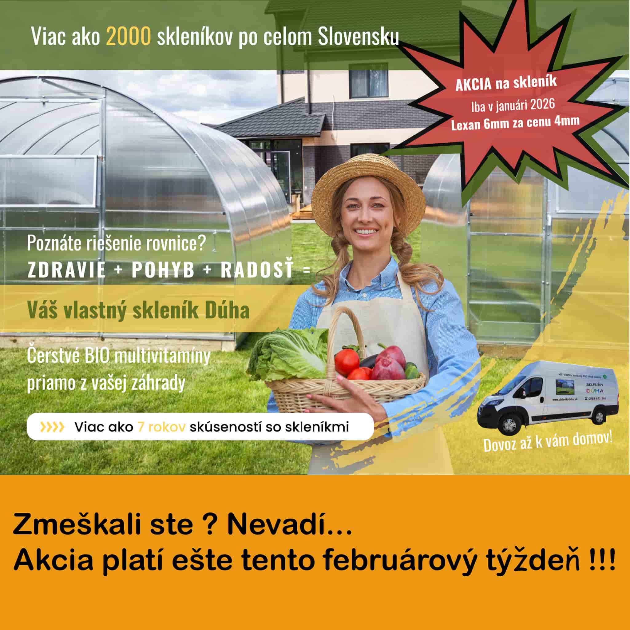 skleniky akcia 6mm za cenu 4mm košík