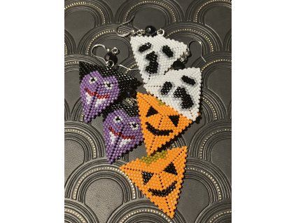 Halloweenské náušnice z
