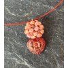 Rose balls srdce náhrdelník 4z
