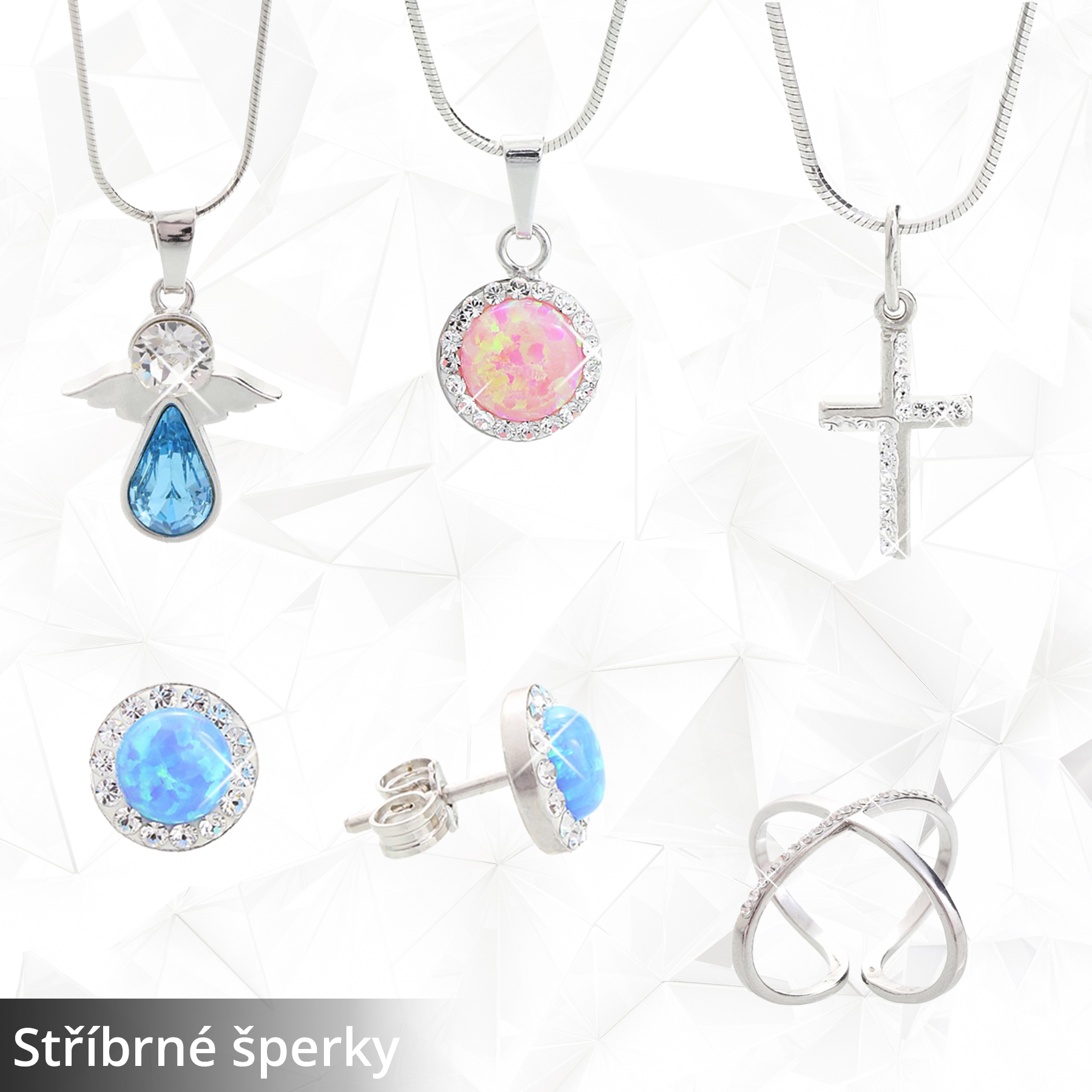 Stříbrné šperky - mobil