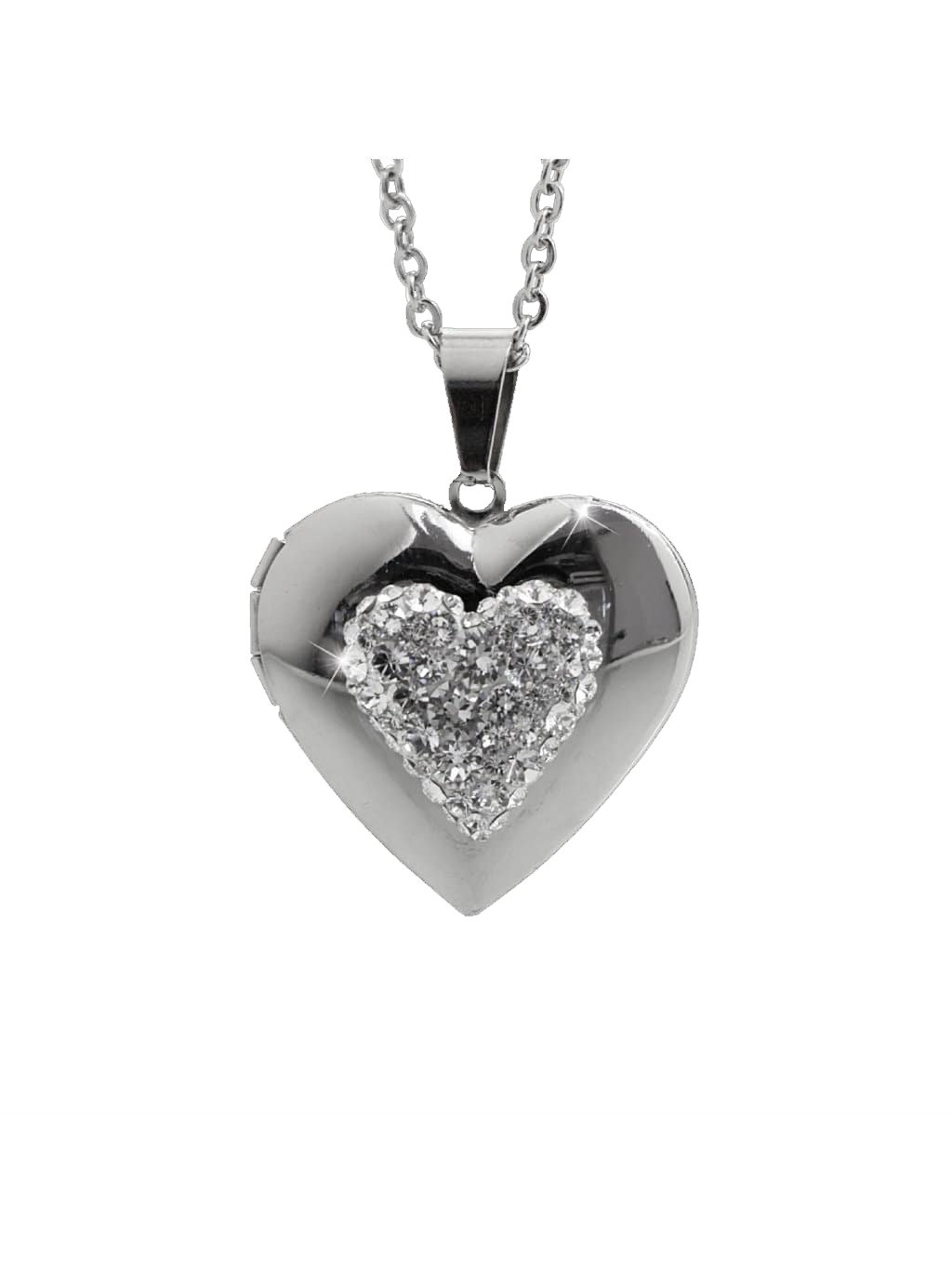 Náhrdelník Srdce v srdci Swarovski® Crystal 61300811cr