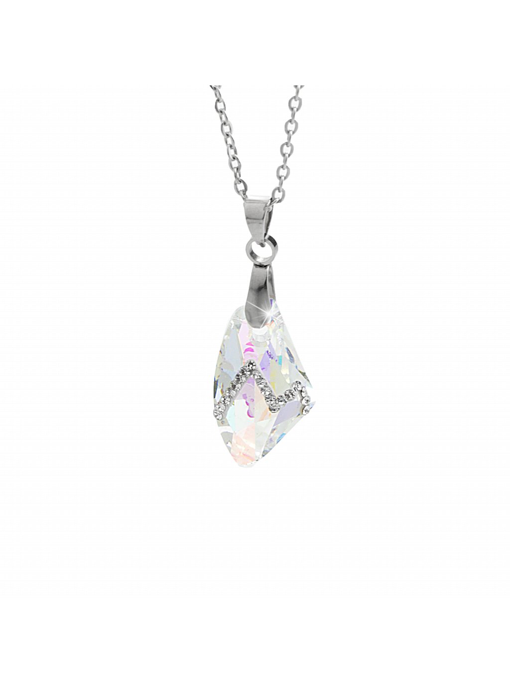 Náhrdelník Krystal s vlnkou kamínků Swarovski® Crystal 61300812ab