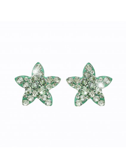 61400523per Náušnice Mořská hvězdice Swarovski® Peridot