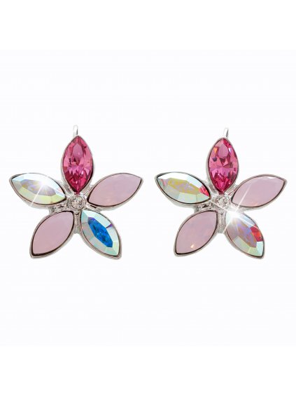 Náušnice Jarní květ Swarovski® Rose 61400334ro