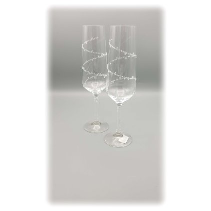 10249 Křišťálové skleničky Spirála Swarovski® Crystal