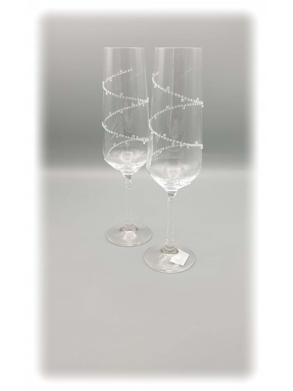 10249 Křišťálové skleničky Spirála Swarovski® Crystal