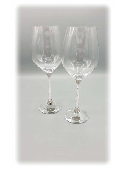 Křišťálové sklenice na víno s krystalky Swarovski® Crystal