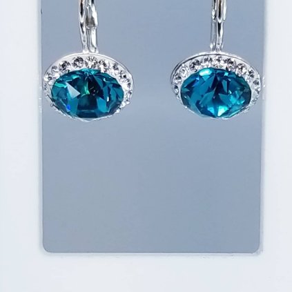 J92400103EMStříbrné náušnice Rivola Swarovski  Emerald