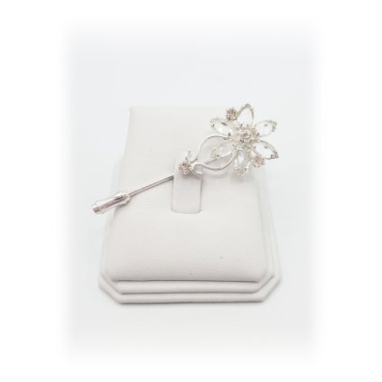 F924457cr Brož Květinová hůlka Swarovski® Crystal