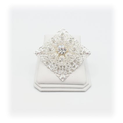F924522cr Brož Krajka Swarovski® Crystal