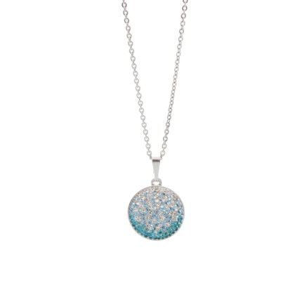 J81300123AQ Náhrdelník Kolečko s kameny Swarovski® Aquamarine