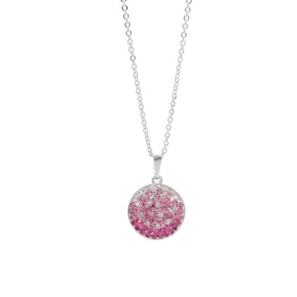 J81300123RO Náhrdelník Kolečko s kameny Swarovski® Rose