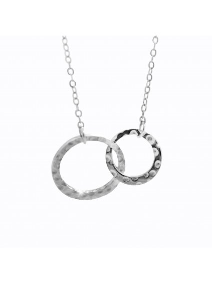 J61300900s Ocelový náhrdelník Pouta lásky
