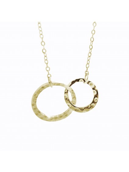 J61300900gOcelový náhrdelník Pouta lásky gold