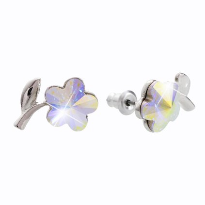 J61400264ab Náušnice s kameny Swarovski® Kytičky AB