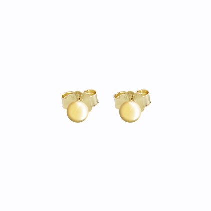 J61400872gOcelové náušnice Kulička gold mini