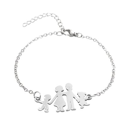 J61500894sOcelový náramek Rodinka