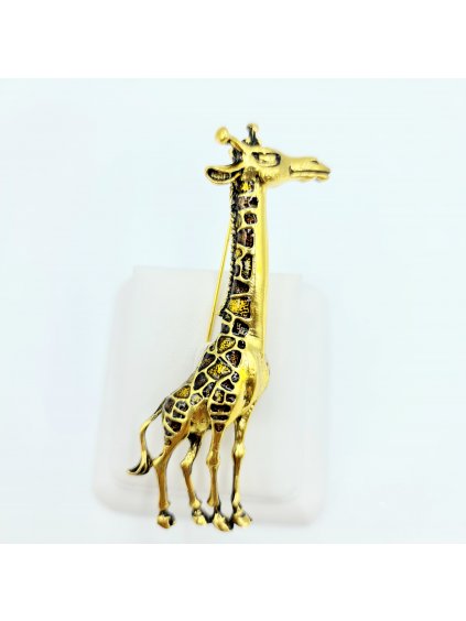 F904967auBrož Žirafa gold