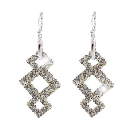 J61400357mlgld Náušnice s kameny Swarovski® Triplekos gold