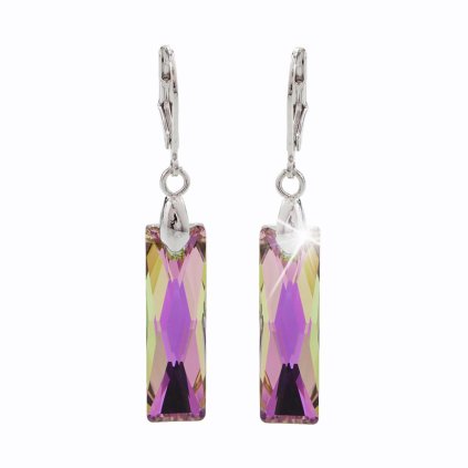 J61400430vl Náušnice s kameny Swarovski® Rectangle vl