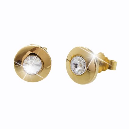 J61400432g Náušnice s kameny Swarovski® Očka gold