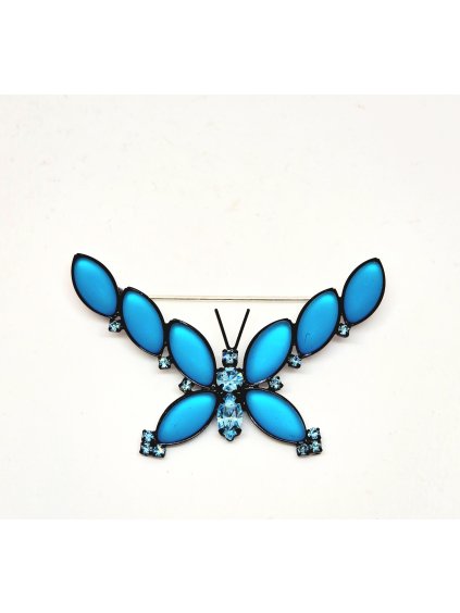 J20001107AQBrož Motýl blue