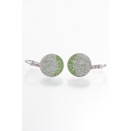 J81400123PER Náušnice Kolečko s kameny Swarovski® Peridot