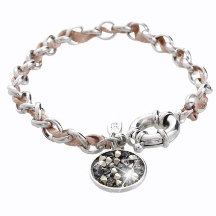 J61500317MLGLD Náramek Stuha s kameny Swarovski® Multigold