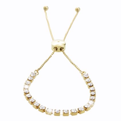 J61500345G Náramek Strass s kameny Swarovski® Gold