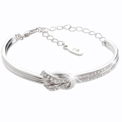 J61500441cr Náramek Uzel s kameny Swarovski® Crystal