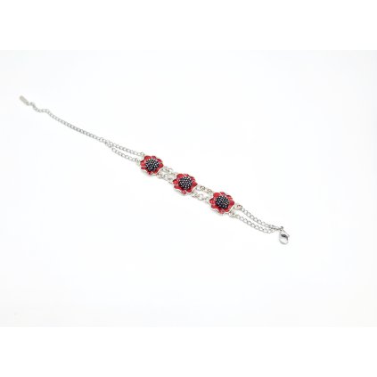 Náramek Vlčí mák malý F18052cr