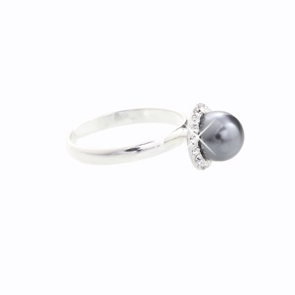 J91700005BL Stříbrný prsten s křišťálky Swarovski® components black Stříbrný prsten s křišťálky Swarovski® components I.