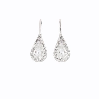 J91400004CR Stříbrné náušnice Swarovski® křišťálky Kapky crystal