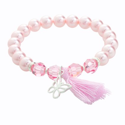 J91500094ROS Stříbrný náramek s perlami Swarovski® components I.
