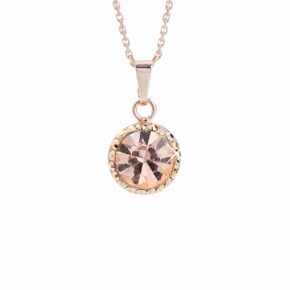 Stříbrný řetízek s přívěskem Swarovski® components Šaton I.
