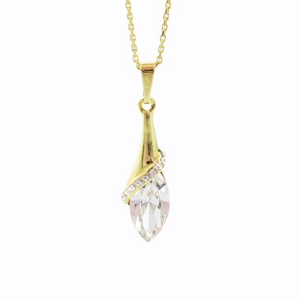 Stříbrný řetízek s přívěskem Swarovski® components XVI.