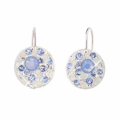 J92400073LSAPH Stříbrné náušnice Swarovski® components Round III.